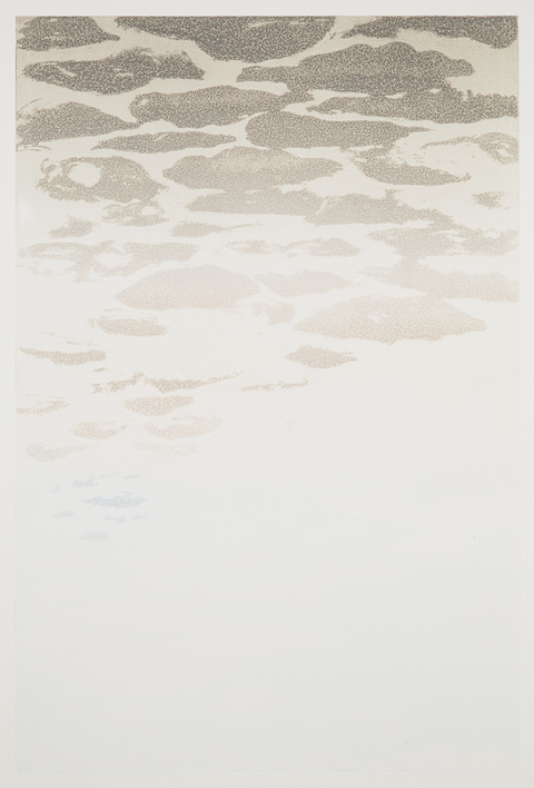 Cynthia MacCollum Clouds Collagraph Monoprint