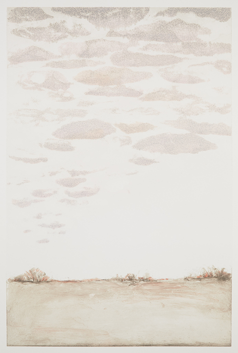 Cynthia MacCollum Clouds Collagraph Monoprint