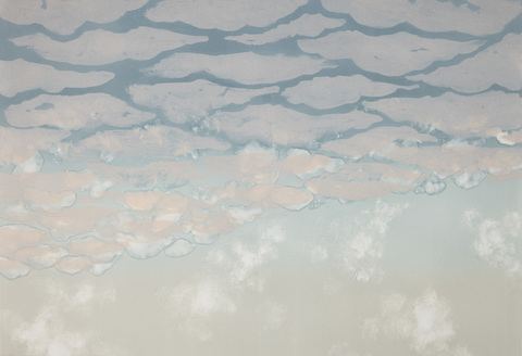 Cynthia MacCollum Clouds Collagraph Monoprint