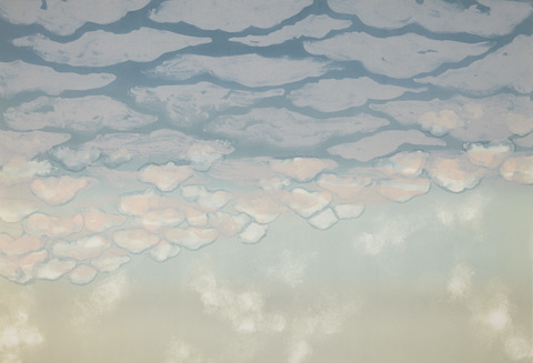 Cynthia MacCollum Clouds Collagraph Monoprint
