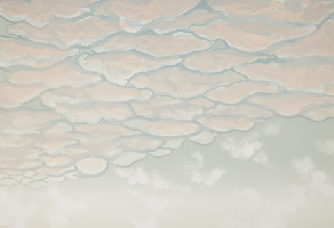 Cynthia MacCollum Clouds Collagraph Monoprint