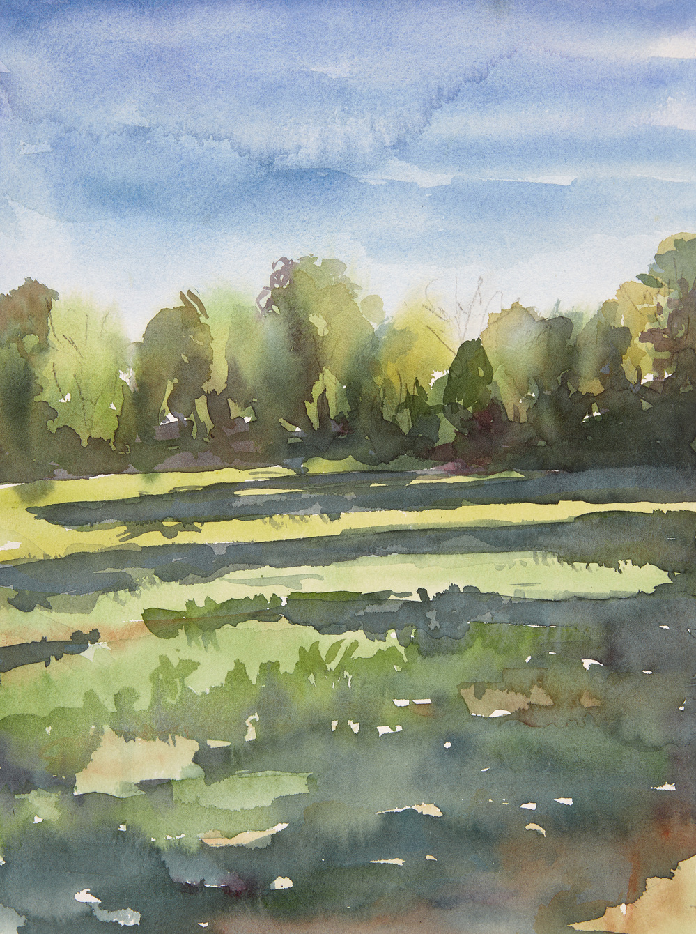 Cynthia MacCollum Flower Moon watercolor