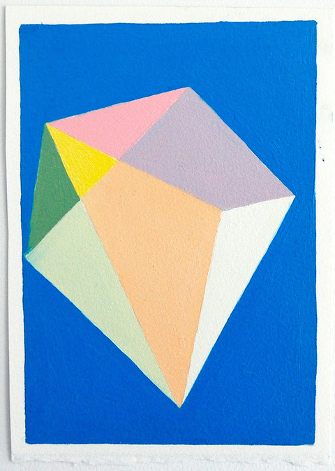 Dana Pasila Paintings 2020 Geometrics oil on paper