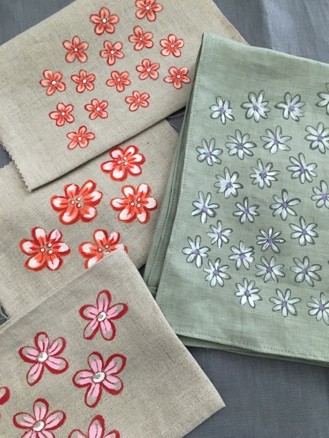 Dana Pasila Textiles Linen and fabric paint