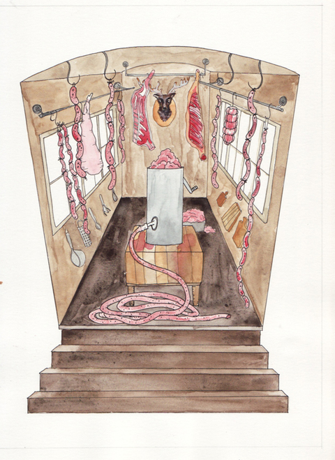 The Melodious Malfeasance Meat-Grinding Machine (interior)
