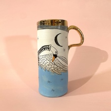 Travel Size Swan Mug -SOLD