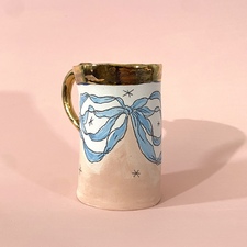 Gilded Ribbon Tea Cup - SOLD