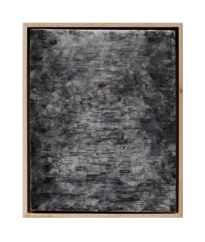 Daniel Healey tape  ink transfer, tape, paper on canvas