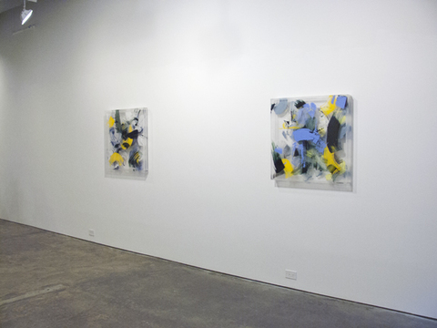 DANIELLE FRANKENTHAL Torn Color Series Acrylic paint on Acrylite®.
