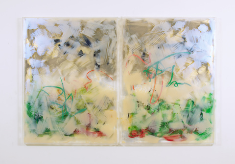 DANIELLE FRANKENTHAL New Image Gallery Acrylic Paint and Oil stick on Acrylic Resin