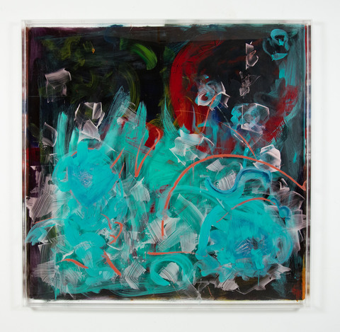 DANIELLE FRANKENTHAL New Image Gallery Acrylic paint and oil stick on acrylic resin  