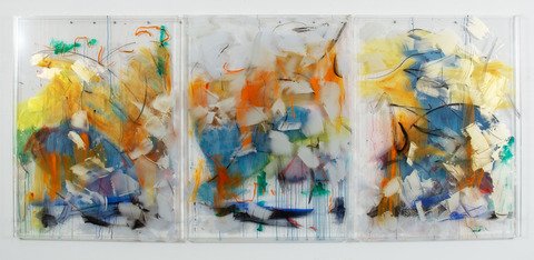 DANIELLE FRANKENTHAL New Image Gallery Acrylic paint and oil stick on acrylic resin  