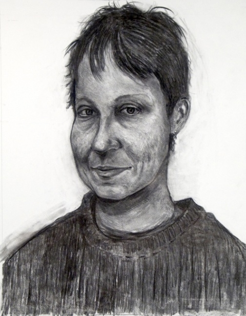 Danny Turitz Portraits Charcoal on paper