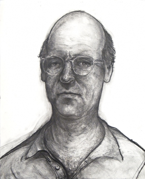 Danny Turitz Portraits charcoal on paper