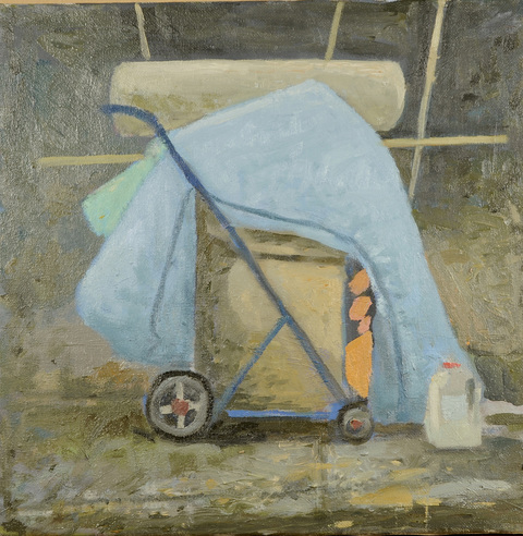 Danny Turitz Carts Oil on canvas