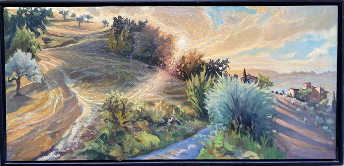 Dan Sheridan Gustin Italian Landscapes oil on canvas 