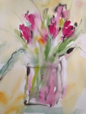 Dara Tomeo - Acrylics and Watercolors Watercolor Florals Watercolor and Ink