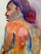 Dara Tomeo - Acrylics and Watercolors Watercolor Faces and Figures Watercolor"