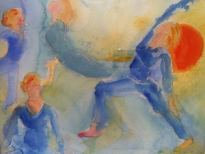 Dara Tomeo - Acrylics and Watercolors Watercolor Yoga Series Watercolor