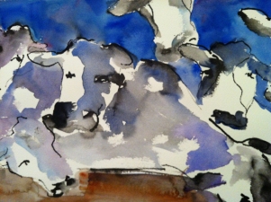 Dara Tomeo - Acrylics and Watercolors Watercolor Fur and Feathers Watercolor and Ink
