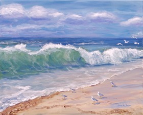 Dara Tomeo - Acrylics and Watercolors Acrylic Seascapes 