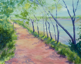 Dara Tomeo - Acrylics and Watercolors Acrylic Treescapes Acrylic