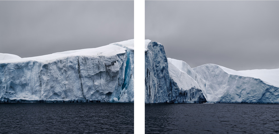 Melting Iceberg, Antarctica, 2007 (diptych)