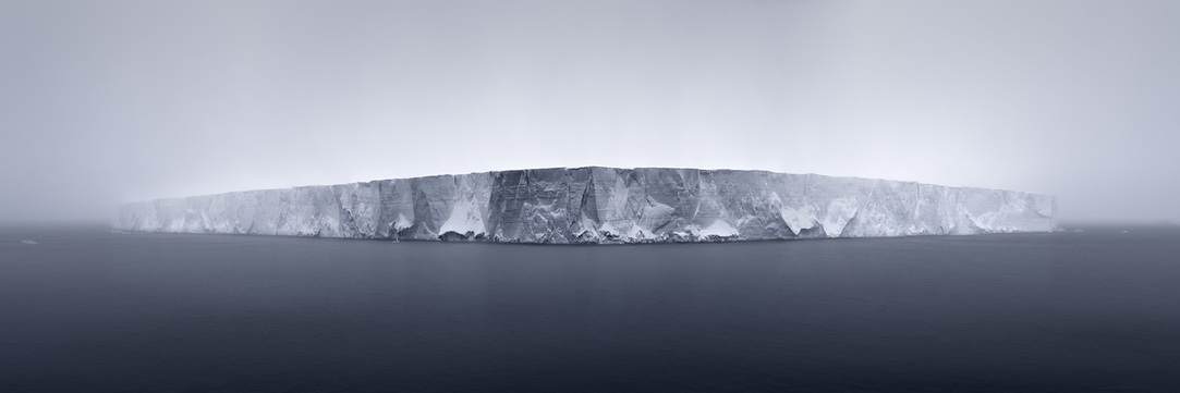 Giant Tabular Iceberg in Fog, Antarctica, 2007