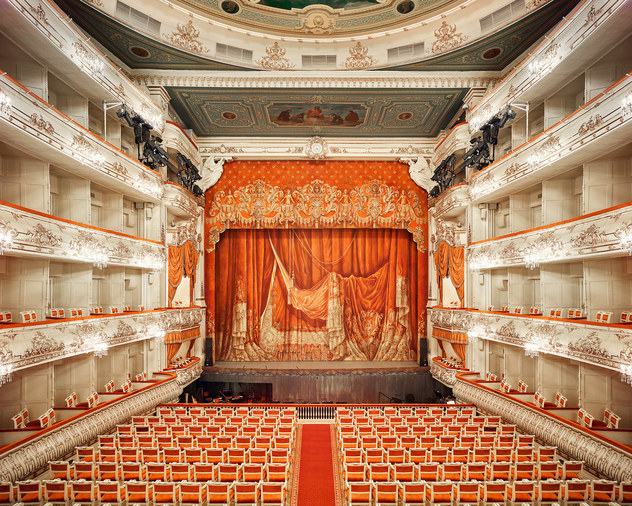 Mikhailovsky Theatre Curtain, St Petersburg, Russia, 2014