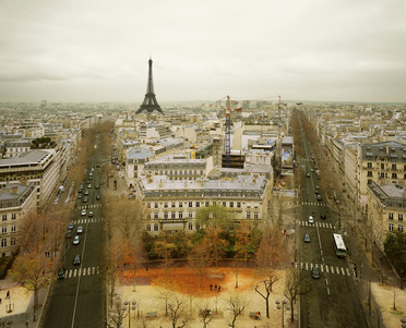Paris from the Arc de Triumph, Paris, France, 2010