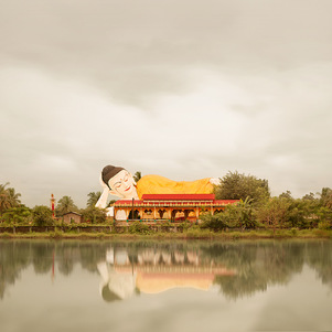 Reclining Buddha, Bago, Burma, 2011
