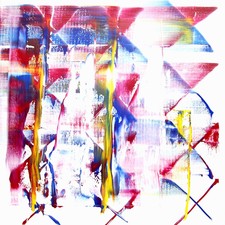  Artist David A. French : Paintings and Works on Paper "Chromatic Payoff" Noyes Museum 2018-2019 oil on herringbone twill linen