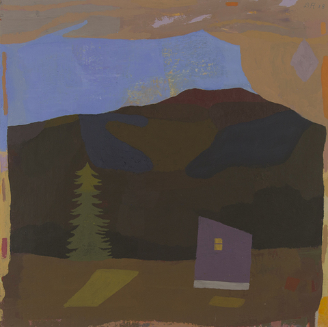 Autumnal Paintings on Paper 2018 gouache on handmade paper
