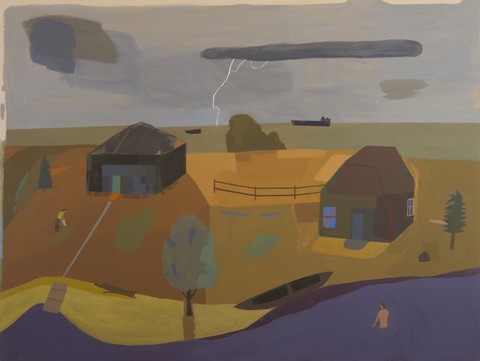 Waterland Paintings matte acrylic on linen on panel