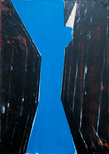 5th Avenue Looking Up II Paintings Oil on linen