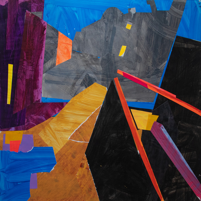 Harlem Elevated Works on Paper collage on paper