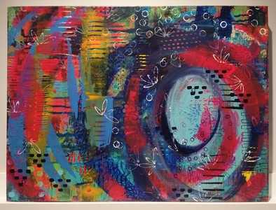 DAWN TAPPEN Spiraling Into Spring Acrylic on Canvas