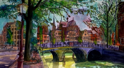 DeAnn L Prosia Watercolors with Colored Pencil watercolor with colored pencil