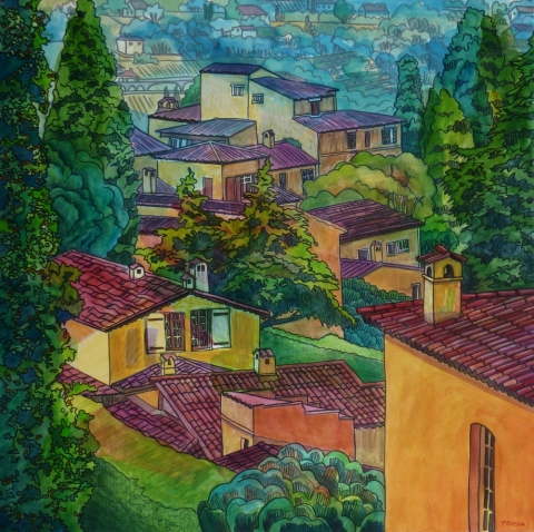 DeAnn L Prosia Watercolors with Colored Pencil watercolor with colored pencil