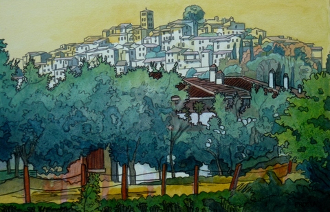 DeAnn L Prosia Watercolors with Colored Pencil watercolor with colored pencil