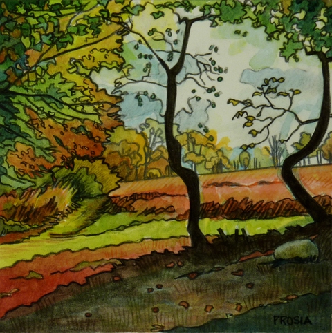 DeAnn L Prosia Watercolors with Colored Pencil Watercolor with colored pencil