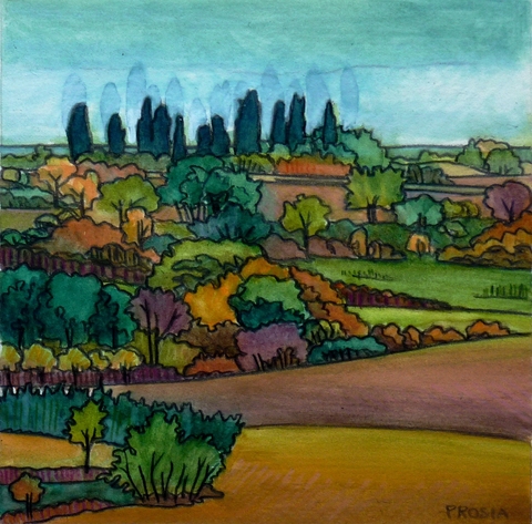 DeAnn L Prosia Watercolors with Colored Pencil Watercolor with colored pencil