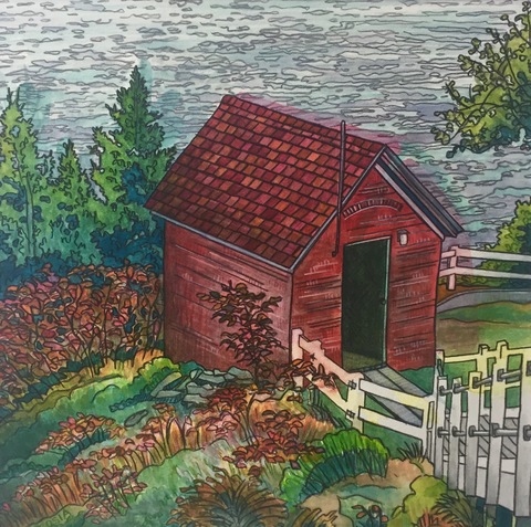 DeAnn L Prosia Watercolors with Colored Pencil Watercolor with colored pencil
