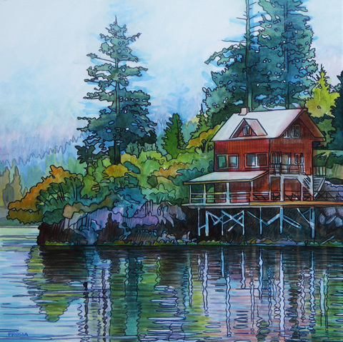 DeAnn L Prosia Watercolors with Colored Pencil Watercolor with colored pencil