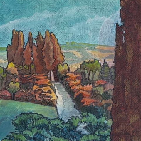 DeAnn L Prosia Watercolors with Colored Pencil Watercolor with colored pencil