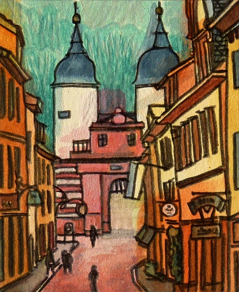 DeAnn L Prosia Watercolors with Colored Pencil watercolor with color pencil