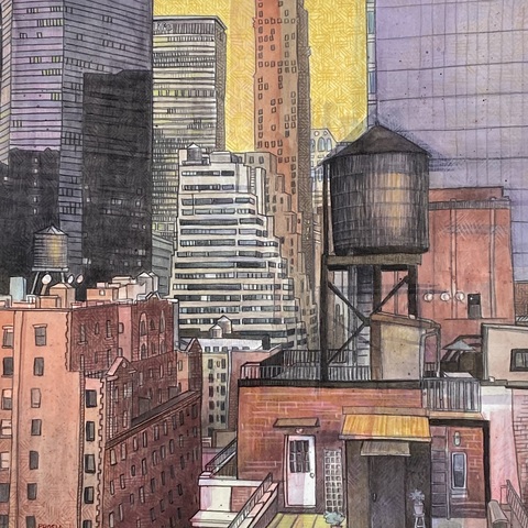 DeAnn L Prosia Watercolors with Colored Pencil watercolor with colored pencil