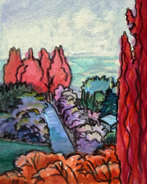 DeAnn L Prosia Watercolors with Colored Pencil watercolor with color pencil