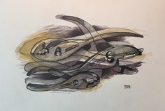 DeAnn L Prosia Drawings Colored pencil, conte and charcoal