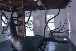 Dean Ruck Site Works house, tree, wax